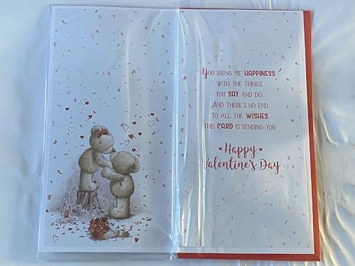 To My Special Boyfriend On Valentine's Day Valentines Day Card Teddies Kissing/Hearts/Words(PRELUDE43036)