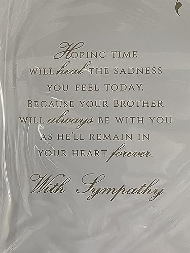 Caring Thoughts On The Loss Of Your Brother Sympathy Card Condolence Rocking Chair/Seaview/Gold Words 3D/Foil Detail(PRELUDE42917)
