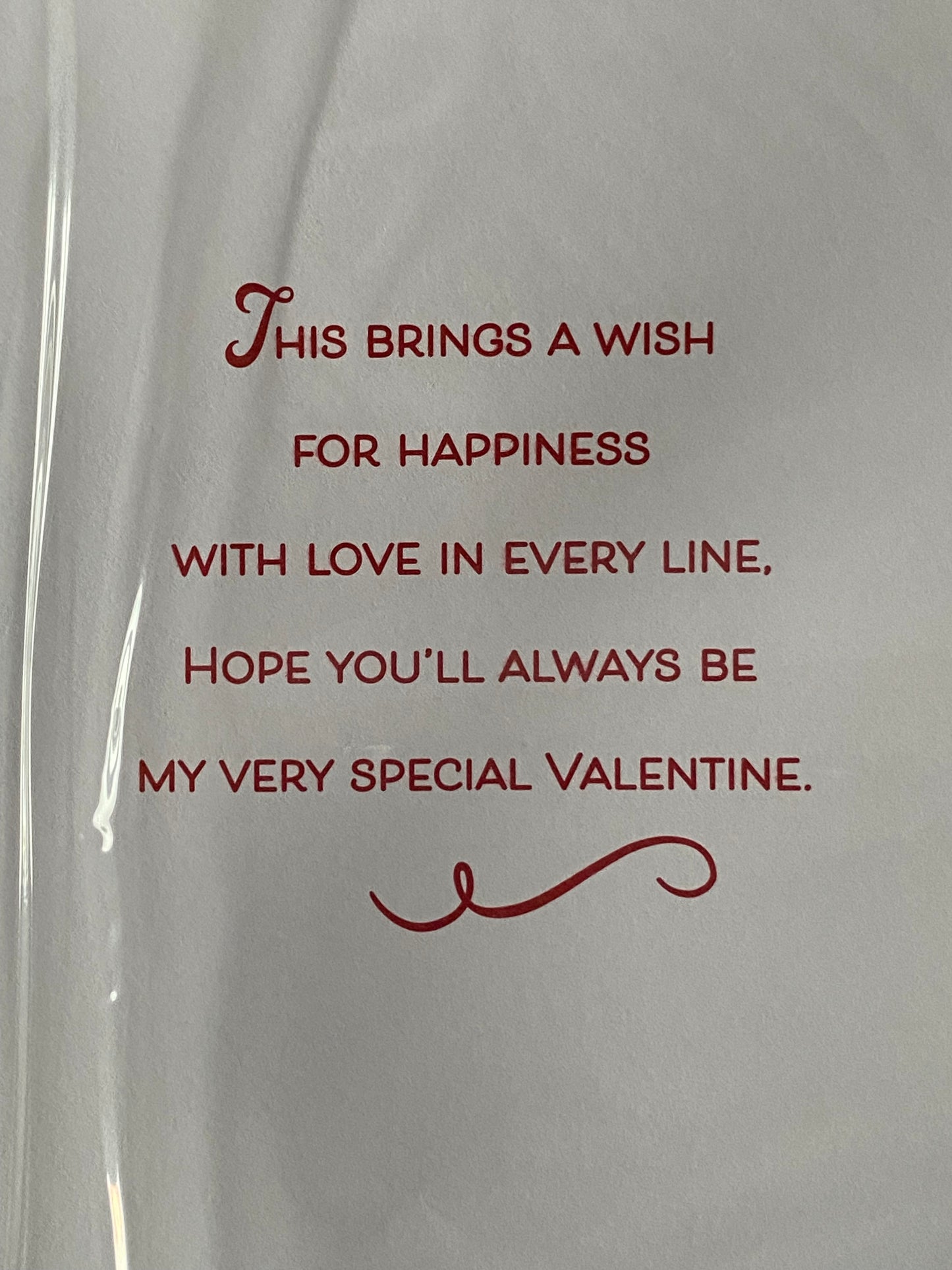 A Valentine Wish For My Girlfriend You're So Special Valentine's Day Valentines Day Card Large Red/Gold Heart 3D/Foil Detail(PRELUDE47550)