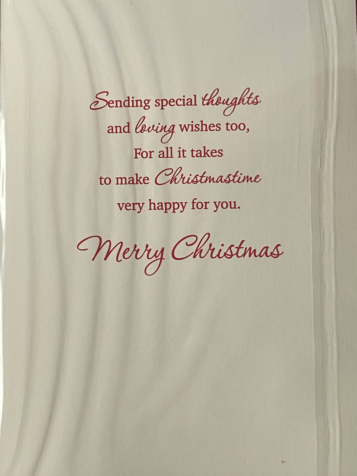 Christmas Wishes To A Wonderful Great-Granddaughter Christmas Card Presents/Red Candles/Flowers/Red Words(PH46987B)