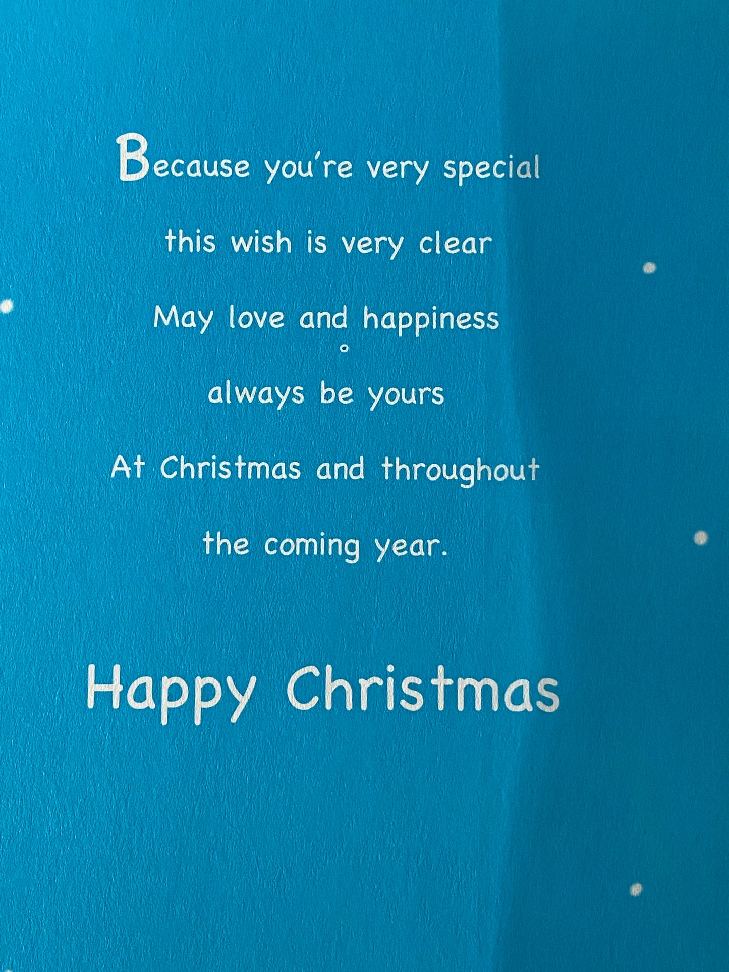 To A Special Grandson On Your 1st Christmas Card Grandson's First Blue-Cute Santa/Purple Present(SSX27B)