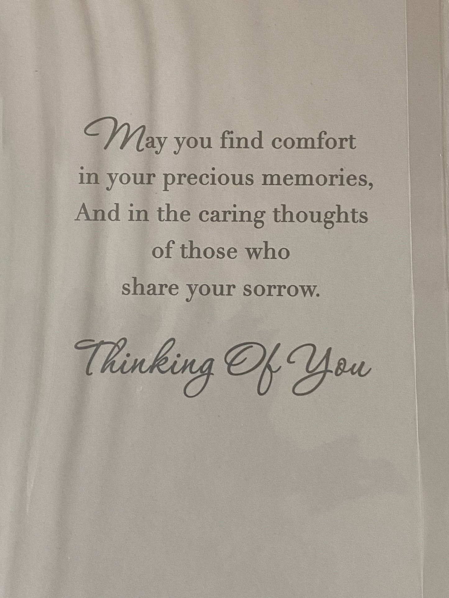 On The Loss of Your Dad Sympathy Card Condolence Water Scene/Tree Foil Detail(NC-VA223E)