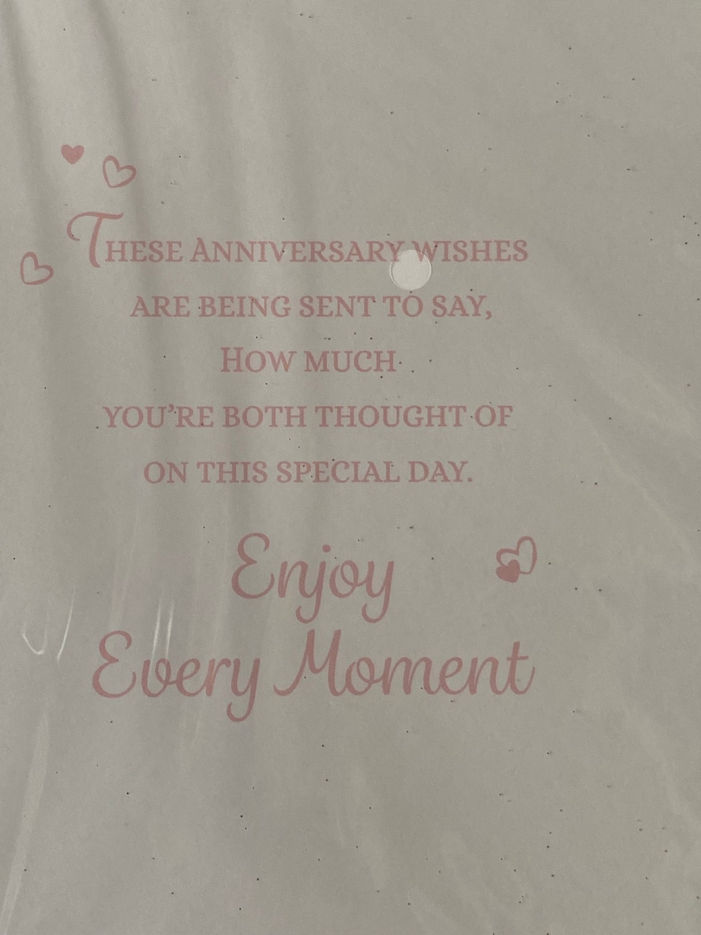 Happy Anniversary To A Wonderful Mum And & Dad Love & Happiness On Your Wedding Anniversary Card Balloons/Streamers/Words(PH48410B)