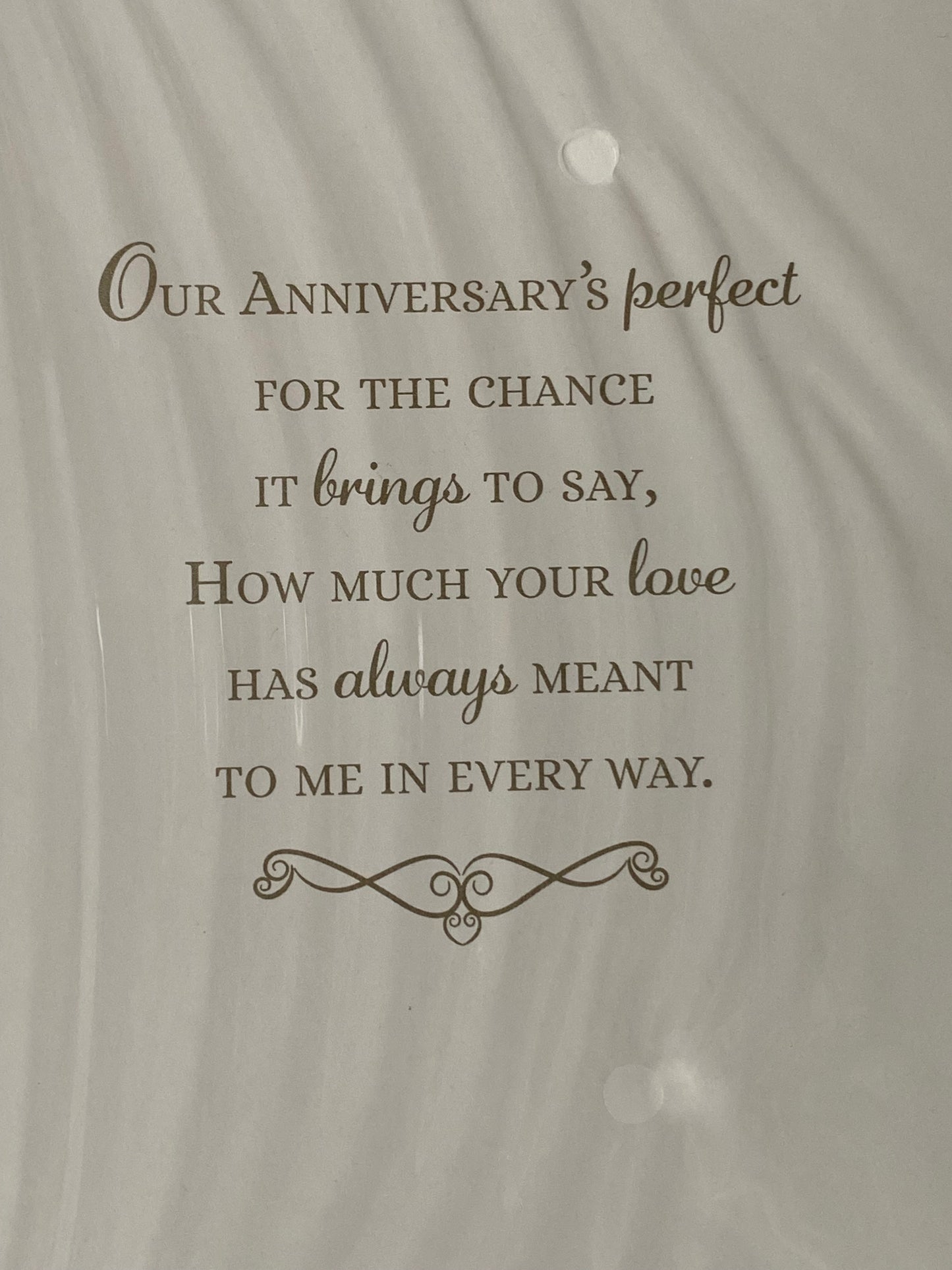 Anniversary Wishes For My Husband With Love Our Wedding Anniversary Card Bride+Groom/Pink+White Flowers/Gold Words Foil Detail(PH43650A)