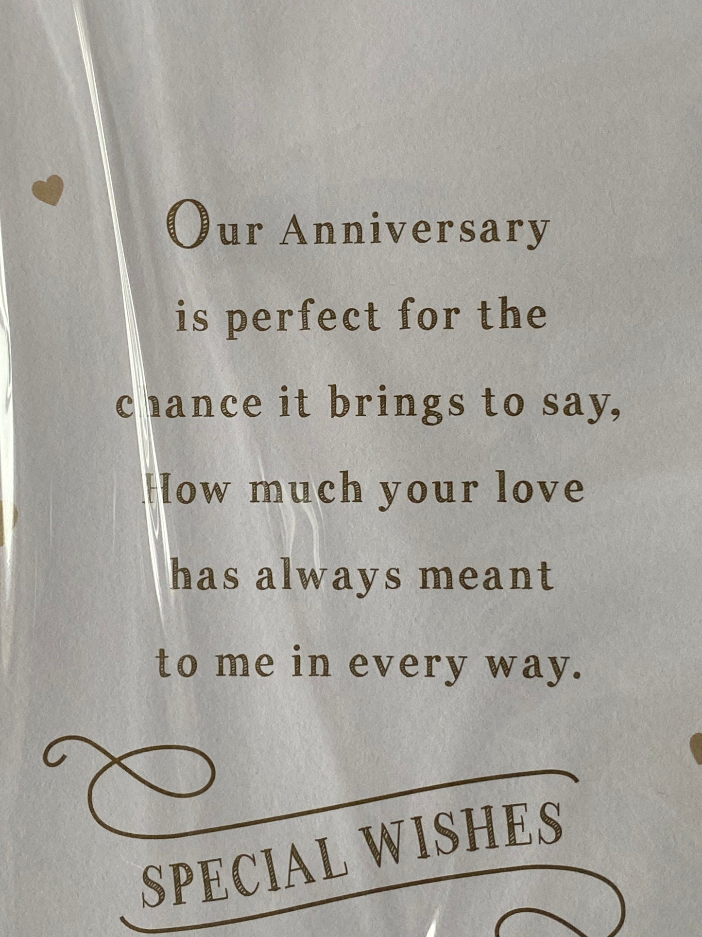 For My Husband With Love On Our Anniversary Wedding Anniversary Card Wedding Rings/Hearts/Words(PRELUDE43204)