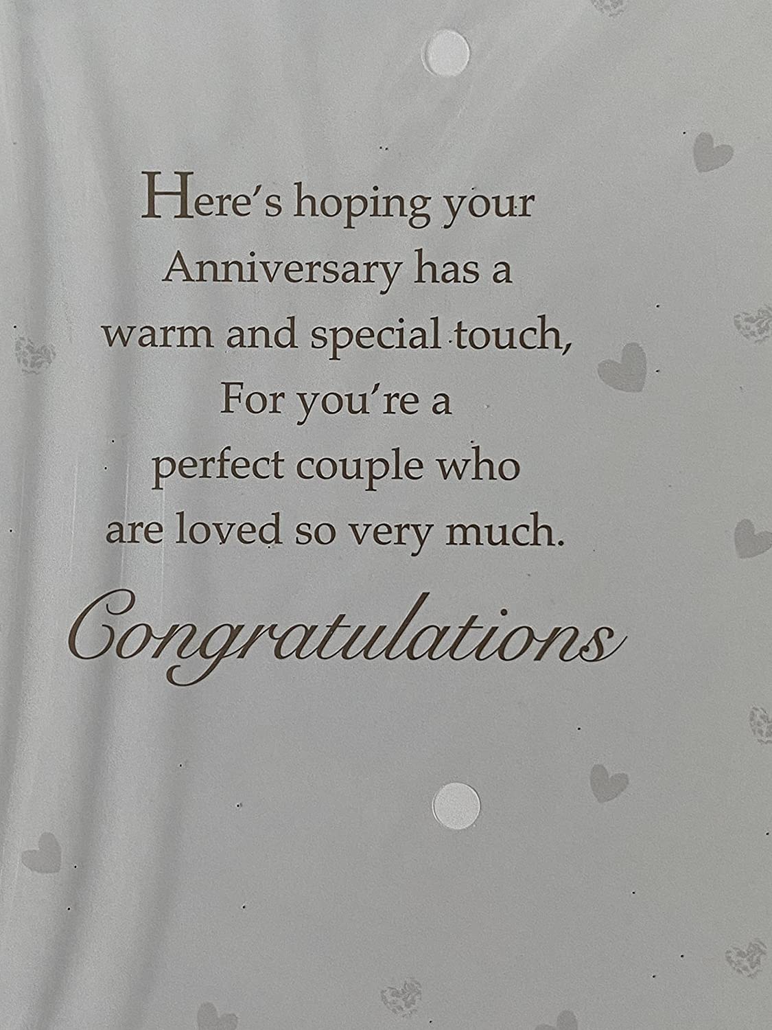 To A Special Nan & Grandad On Your Anniversary Wedding Anniversary Card Teddies/Heart Balloon/Words Glitter/Foil Detail(PH40005B)