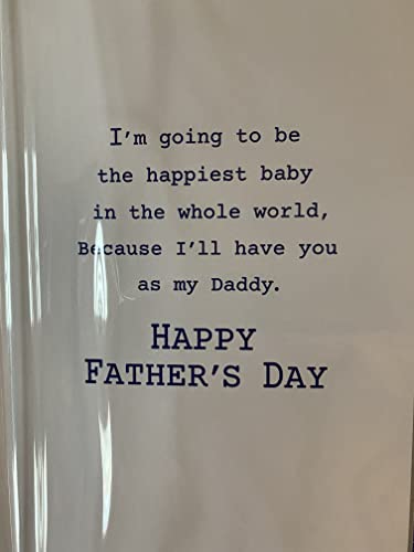 With Love From The Bump On Father's Day Love You To Pieces Father's Fathers Day Card Grey-Teddy/Blue+Silver Words/Stars 3D/Foil Detail(PRELUDE48130)