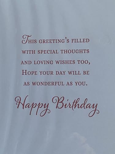 You're Just Like A Daughter To Me Birthday Card Butterflies/Flowers/Gold Words Glitter/Foil Detail(PH48389A)