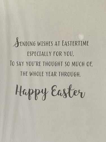 To All The Family Wishing You A Happy Easter Card Bunting/Squares/Easter Eggs Foil Detail(PH47785E)