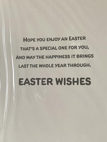 Special Wishes To All Of You Have A Great Easter Card Teddy/Easter Eggs/Multi Words Foil Detail(PH47782E)