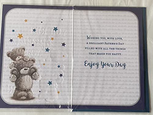 To A Fantastic Grandad On Father's Day You're So Special Awesome Great The Best Ever! Fathers Day Card Teddy Shoulder Carry Foil Detail(KI48122)