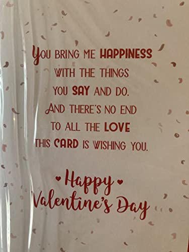 To My Special Wife On Valentine's Day Valentines Day Card Teddies Kissing/Hearts/Words 3D/Foil Detail (PRELUDE43036)