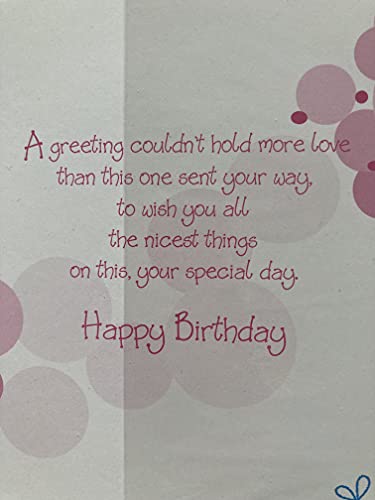 Birthday Wishes Goddaughter Birthday Card Cute Fairy/Wand Glitter/Foil Detail(SS31163)