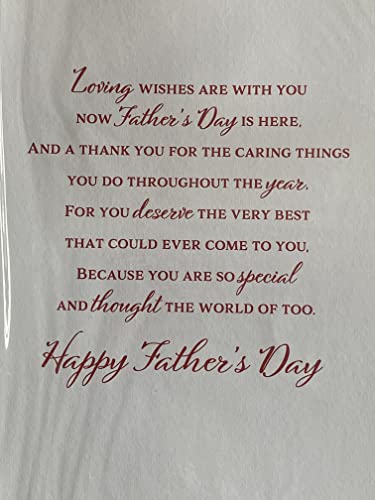 To A Wonderful Godfather On Father's Day Especially for You Fathers Day Card Man Relaxing/Dog 3D/Foil Detail(PRELUDE45785)