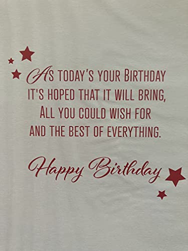 To A Special Son-In-Law Hope You Have The Best Birthday Ever Birthday Card Red+Black Footballer/Words Foil Detail(PH44833A)