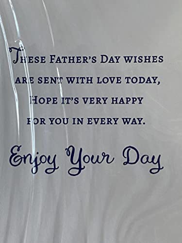 Happy Father's Day Great-Grandad Fathers Day Card Teddy/Relaxing/Newspaper/Blue Chair Ribbon/Foil Detail(PRELUDE48126)