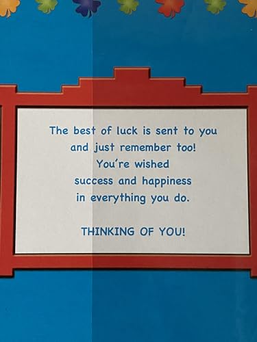 Good Luck! In Your A-Levels Good Luck! Card A Level Exams Exam Blue-Large Orange Clover Foil Detail(PH31191E)