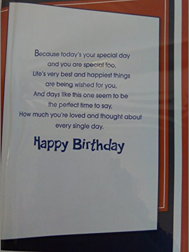 You're 21 Today Son Sending Birthday Wishes Just For You Birthday Card Age 21 21st Twenty One Larger Size Card 3D/Foil Detail(PRELUDE35552)