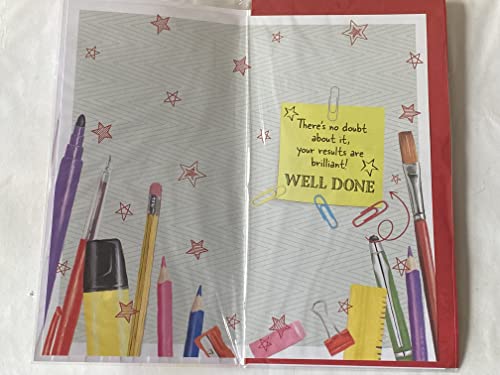 Congratulations On Your G.C.S.E Results You Smashed It! Card Passed Passing GCSE Exams Well Done Congratulations Multi Pencils/Pens 3D/Foil Detail(PRELUDE48893)