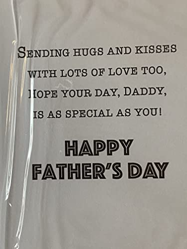 From Your Little Girl Daddy On Father's Day You're The Best! With Love Fathers Day Card Teddy/Stars 3D/Foil Detail(PRELUDE48125)