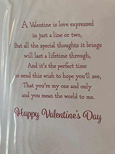 Happy Valentine's Day To My Partner I Only Have Eyes For You! Valentine's Day Valentines Day Card Teddy/Red Heart Sunglasses 3D/Foil Detail (PRELUDE46682)