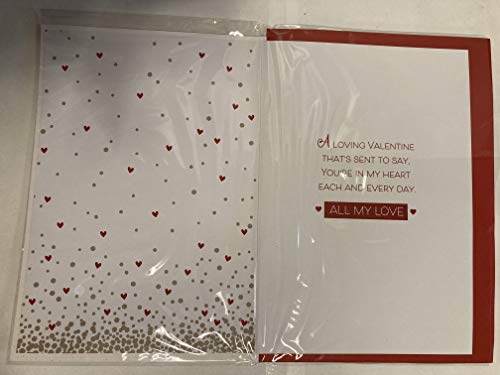 to The Amazing Woman In My Life With Love Have A Happy Valentine's Day Valentines Day Card White/Gold/Red Words/Hearts 3D/Glitter/Foil Detail (PRELUDE46679)