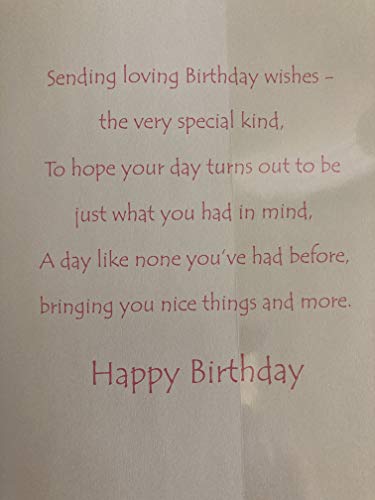 To A Special Granddaughter 4 Today Happy Birthday Card Age 4 4th Fourth Four Teddy/Pink Balloon Foil Detail(PRELUDE31689)