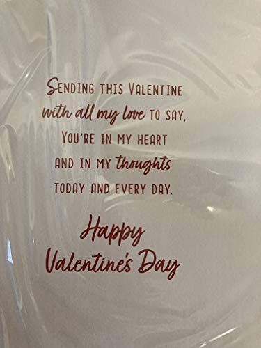 To The Wonderful Man In My Life On Valentine's Day Valentines Day Card Teddies/Red Hearts/Red Roses 3D/Foil Detail(PRELUDE46678)