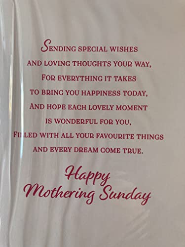 With Love On Mothering Sunday You're So Special Enjoy Every Moment Mother's Day Mothers Day Card Pink Balloons Ribbon/Foil Detail(PRELUDE47693)