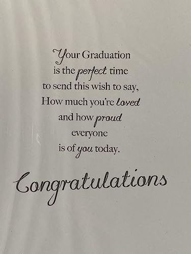 To A Very Special Niece On Your Graduation Card Graduated Well Done Graduates Throwing Hats/Silver Words Foil Detail(PH41557E)