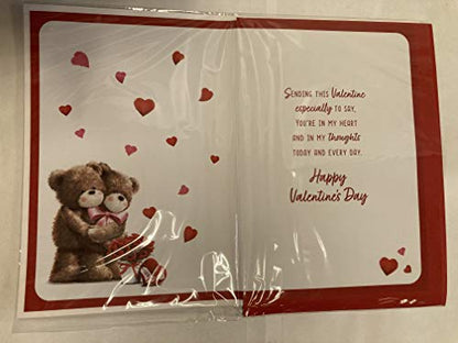 To My Boyfriend On Valentine's Day Valentines Day Card Teddies/Red Hearts/Red Roses 3D/Foil Detail(PRELUDE46678)