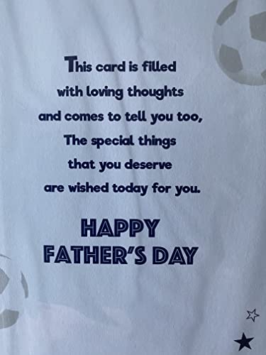 To A Special Dad From Both Of Us With Love On Father's Day Fathers Day Card Teddies/Big Blue Present/Big Football 3D/Foil Detail(PRELUDE48137)