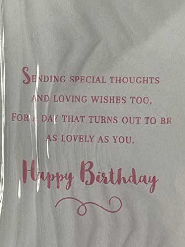 You've Always Been Like A Mum to Me Happy Birthday Card Balloons/Champagne 3D/Glitter/Foil Detail(PRELUDE48181)