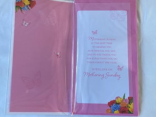 Just For You On Mothering Sunday Especially For You Mother's Day Mothers Day Card Multi Flowers/Balloons/Present 3D/Foil Detail(PRELUDE49799)