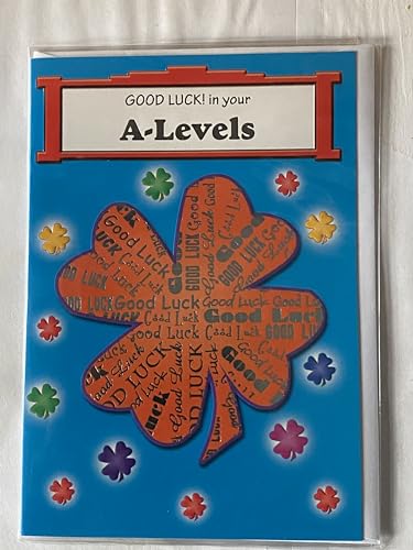 Good Luck! In Your A-Levels Good Luck! Card A Level Exams Exam Blue-Large Orange Clover Foil Detail(PH31191E)