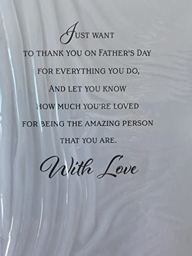 Happy Father's Day You're Just Like A Dad To Me Fathers Day Card Grey Chair Ribbon/Foil Detail(PRELUDE47253)