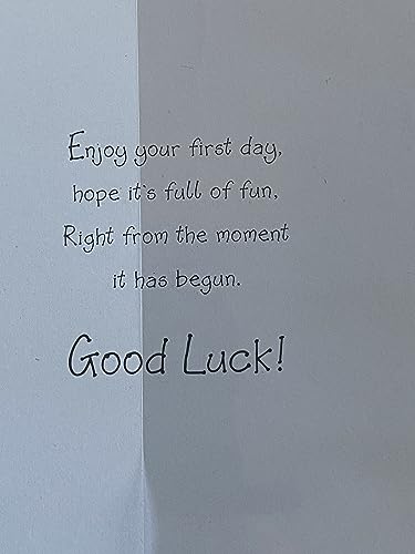 On Your 1st Day At Playschool Good Luck Card First Pupils/Blackboard Foil Detail(PH35664E)