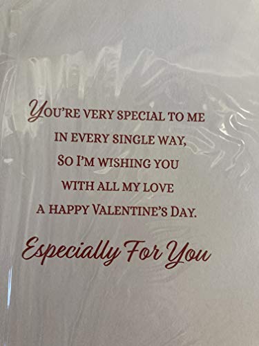 to My Partner On Valentine's Day You Have My Heart Valentines Day Card Teddy Holding Big Red Heart Ribbon/Foil Detail (PRELUDE46680)