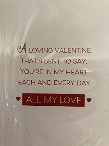 to The Amazing Woman In My Life With Love Have A Happy Valentine's Day Valentines Day Card White/Gold/Red Words/Hearts 3D/Glitter/Foil Detail (PRELUDE46679)