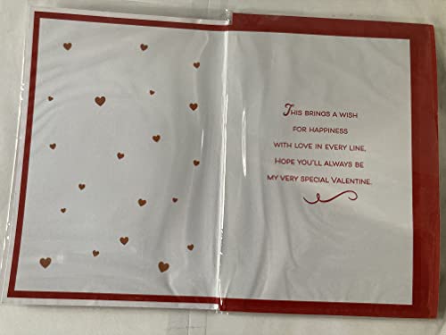 A Valentine Wish For My Fiance You're So Special Valentine's Day Valentines Day Card Large Red/Gold Heart 3D/Foil Detail (PRELUDE47550)