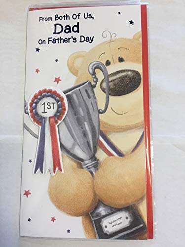 From Both Of Us Dad On Father's Day Fathers Day Card Bear/Trophy 3D/Foil Detail(PRELUDE43546)