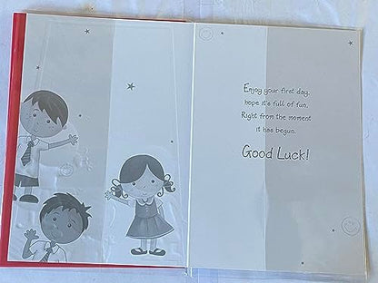 On Your 1st Day At Playschool Good Luck Card First Pupils/Blackboard Foil Detail(PH35664E)