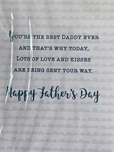 To The World's No.1 Daddy On Father's Day You're So Special Awesome Great The Best Ever! Fathers Day Card Teddies/Words/Stripes/Stars Foil Detail(KI48122)