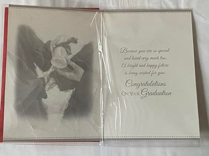 For A Special Grandson On Your Graduation Card Congratulations Graduated Well Done Graduates/Scroll Foil Detail(PH39798E)