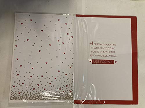 to Someone Special Have A Happy Valentine's Day Valentines Day Card White/Gold/Red Words/Hearts 3D/Glitter/Foil Detail (PRELUDE46679)