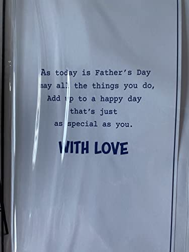 From Both Of Us With Love Dad On Father's Day Fathers Day Card Teddy/Bar String/Foil Detail(PRELUDE48129)