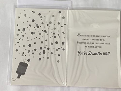 Congratulations On Your Graduation You're Amazing! Graduation Card Open General Generic Well Done Exam Results Passed Passing Pass Multi Spots/Silver Words Foil Detail(PH48324A)