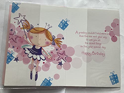 Birthday Wishes Goddaughter Birthday Card Cute Fairy/Wand Glitter/Foil Detail(SS31163)