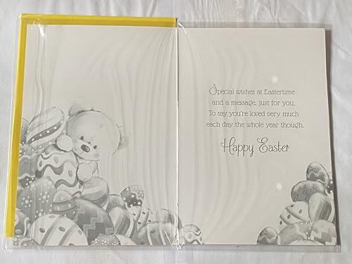 For A Fantastic Brother At Easter Card Teddy/Multi Easter Eggs Foil Detail(PH41450A)