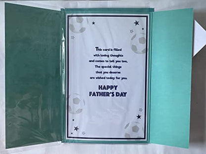 To A Special Dad From Both Of Us With Love On Father's Day Fathers Day Card Teddies/Big Blue Present/Big Football 3D/Foil Detail(PRELUDE48137)